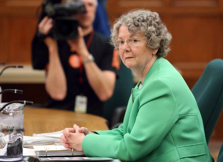 Ethics Commissioner Mary Dawson prepares to appear at Commons committee, on Parliament Hill in Ottawa, Tuesday June 10, 2014.