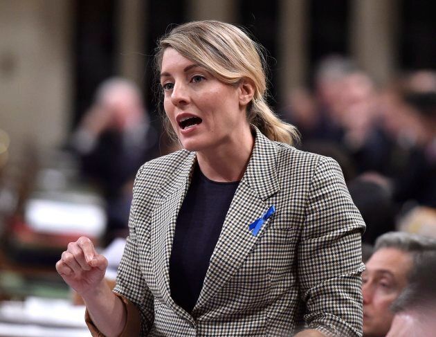 Minister of Canadian Heritage Melanie Joly rises during Question Period in the House of Commons on Parliament Hill on Nov. 20, 2017.