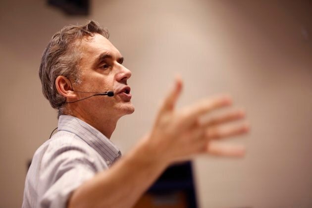 Jordan Peterson lectures at the University of Toronto on Jan. 10, 2017.