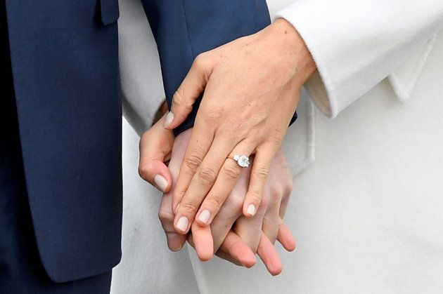 Meghan Markle's engagement ring.