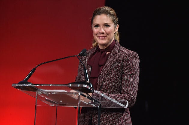 Sophie Grégoire Trudeau speaks onstage during Global Citizen: Movement Makers in New York in Sept. 2017.