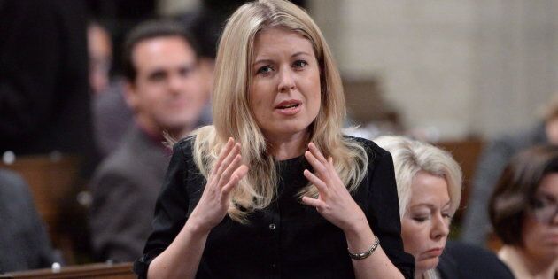 Conservative MP Michelle Rempel asks a question in the House of Commons on April 22, 2016.