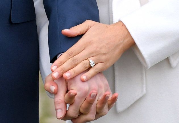 Meghan Markle's engagement ring.