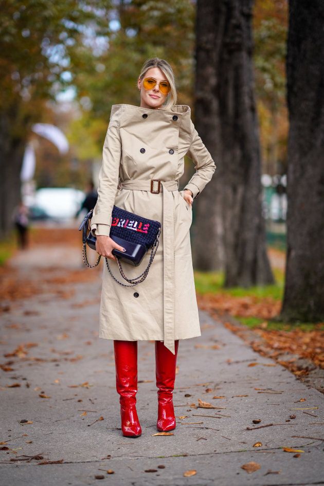 Trench coats are huge for winter.