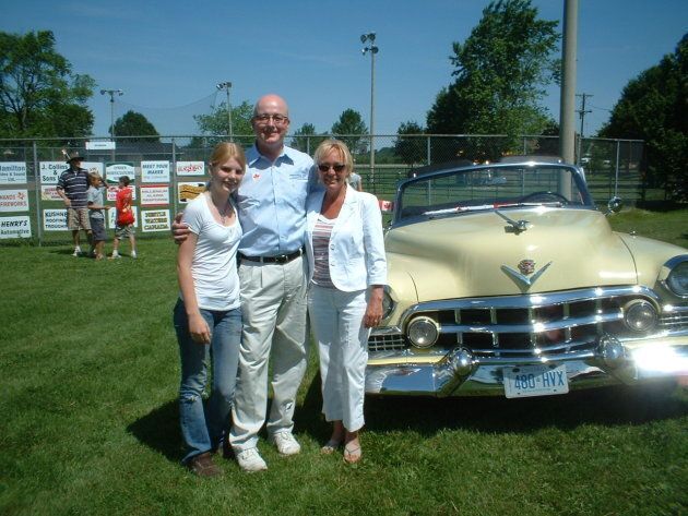Conservative MP David Sweet is shown with with his daughter Lara and wife Almut on Canada Day in 2008.