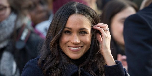 Meghan Markle arrives at the Terrance Higgins Trust World AIDS Day charity fair on Dec. 1, 2017 in Nottingham, England.