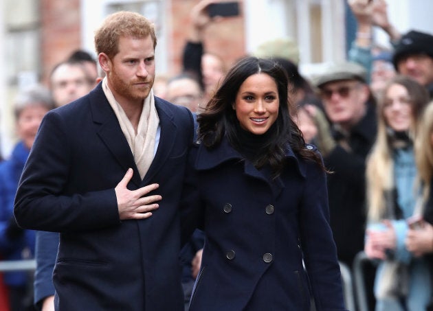 Prince Harry and Meghan Markle in Nottingham, England. on Dec. 1, 2017.