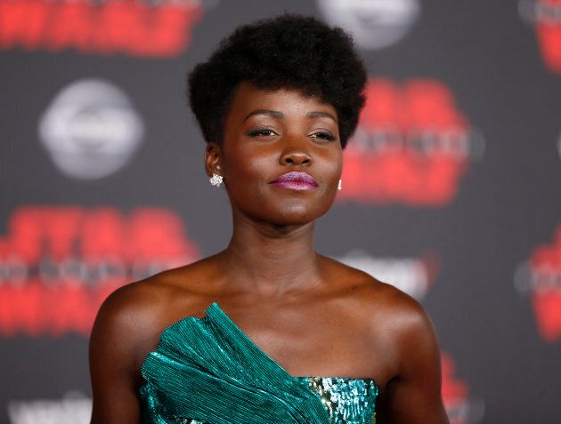 Actress Lupita Nyong'o at the premiere of "Star Wars: The Last Jedi" in Los Angeles, California. Dec. 9, 2017.