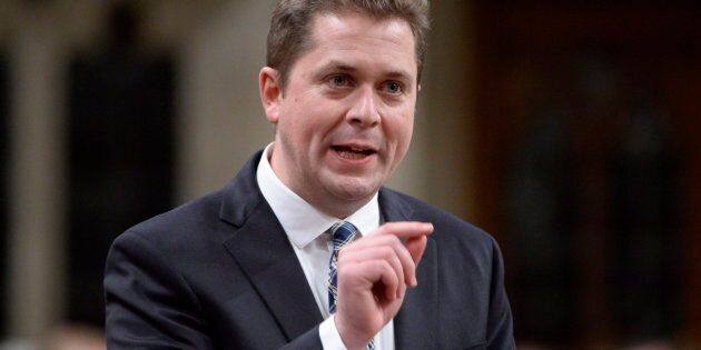 Conservative Leader Andrew Scheer questions the government during question period in the House of Commons, on Nov. 29, 2017 in Ottawa.
