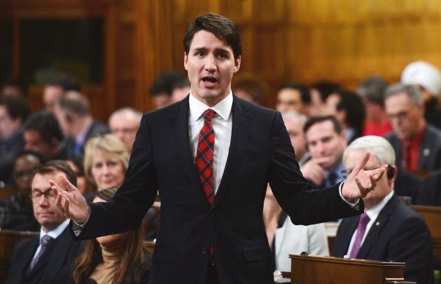 Prime Minister Justin Trudeau responds to a question during question period in the House of Commons on Parliament Hill in Ottawa on Dec. 13, 2017.