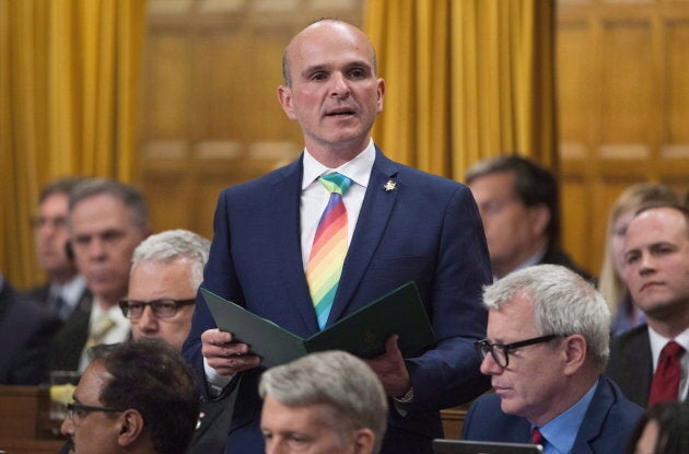 Liberal MP Randy Boissonnault rises during statements in the House of Commons on June 13, 2016 in Ottawa.