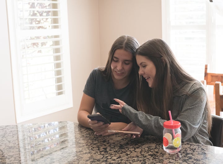 Sisters Madison (left) and Mikayla (right) Bianchin. Both live with cystic fibrosis.