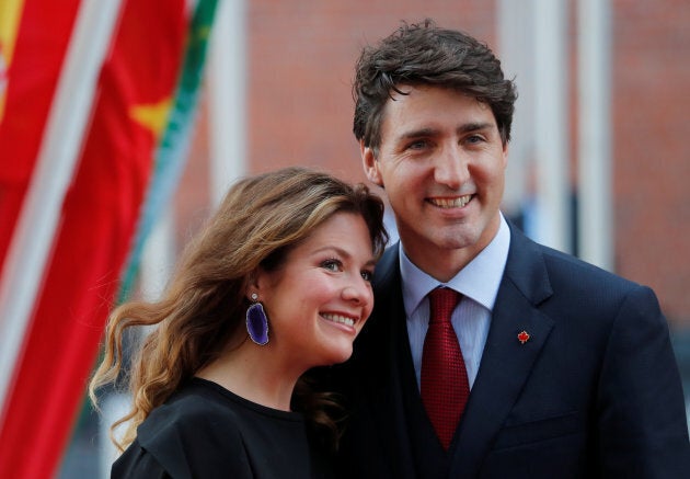 Justin Trudeau and Sophie Gregoire Trudeau.
