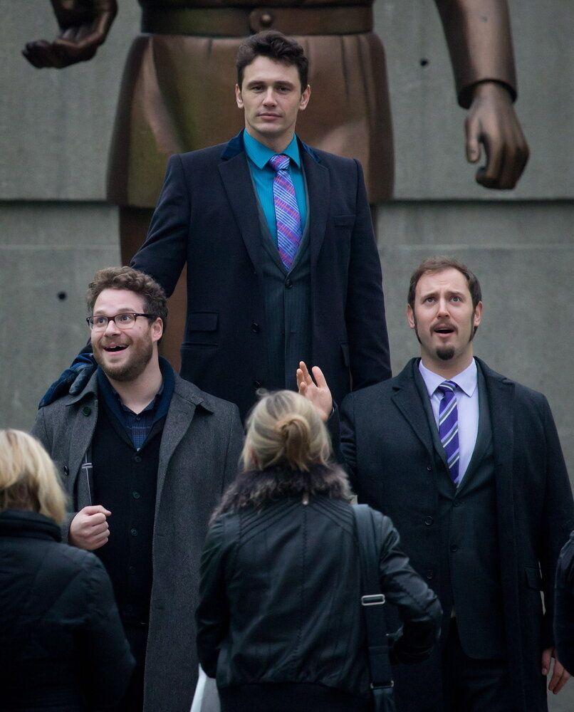 James Franco And Seth Rogen Film In Vancouver