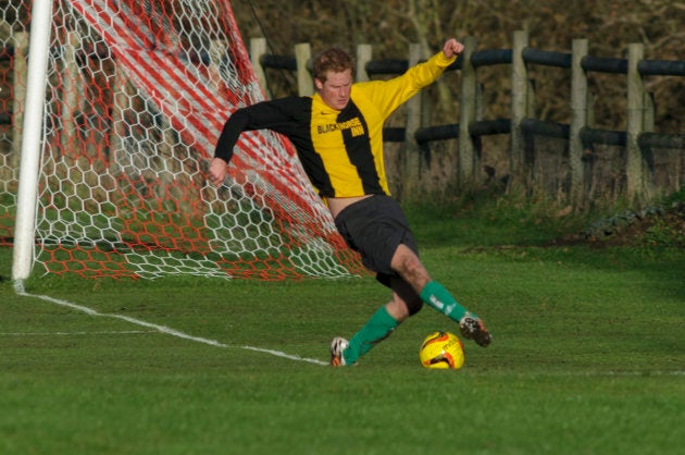 Prince Harry at the annual soccer match between Sandringham estate workers and villagers from neighbouring Castle Rising in Norfolk.