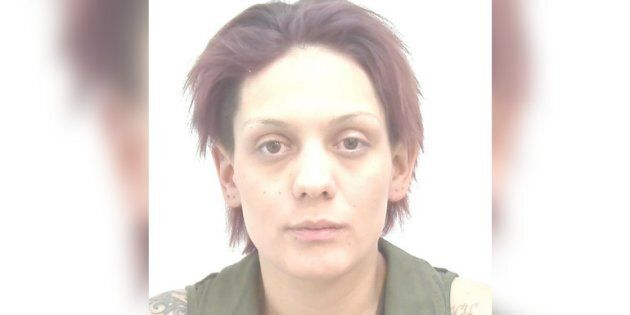 Jessica Vinje is seen in a Calgary police photo. Vinje is wanted in relation to a human trafficking case.
