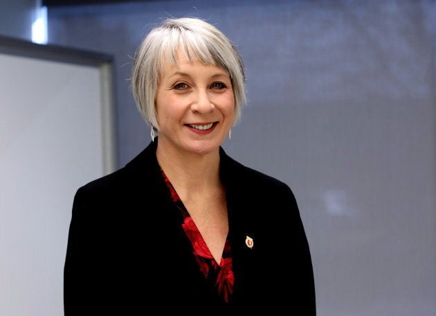 Federal Labour Minister Patty Hajdu is seen at a union facility in Mississauga, Ont., on Dec. 8, 2017.