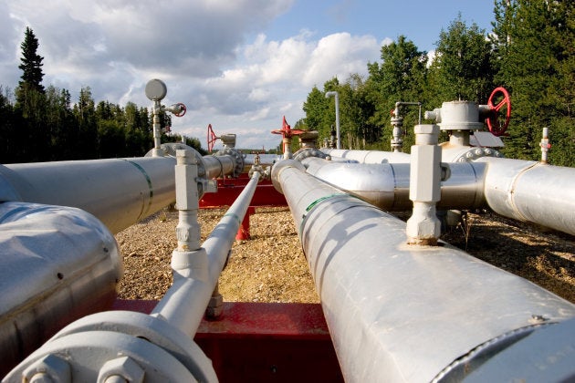 Gasfield pipeline in Alberta.