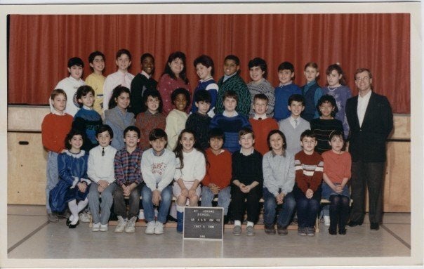 One of the author's class photos.