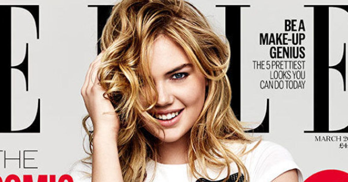 Kate Upton Gets Playful On Elle Uk Comic Relief Cover Huffpost Style 