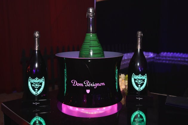 Dom Perignon on display at Moet Hennessy at The 2017 amfAR and The Naked Heart Foundation Fabulous Fund Fair on October 28, 2017 in New York City.