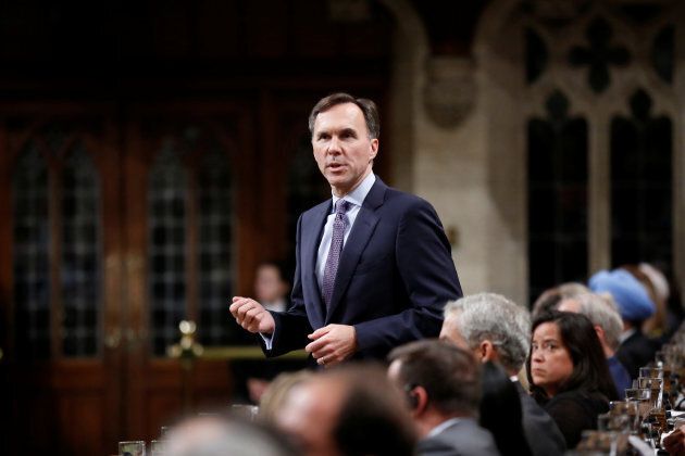 Finance Minister Bill Morneau speaks during Question Period in the House of Commons on Parliament Hill in Ottawa.