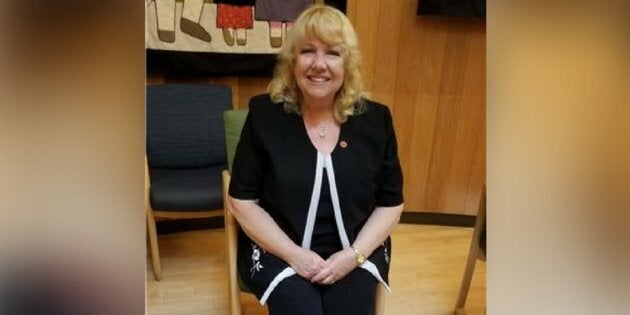 Sen. Lynn Beyak pictured during a meeting with the Sioux Lookout Mayor’s Committee for Truth and Reconciliation on July 11, 2017.