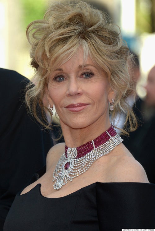 jane fonda pink dress Jane Fonda Still Rocking It At 79