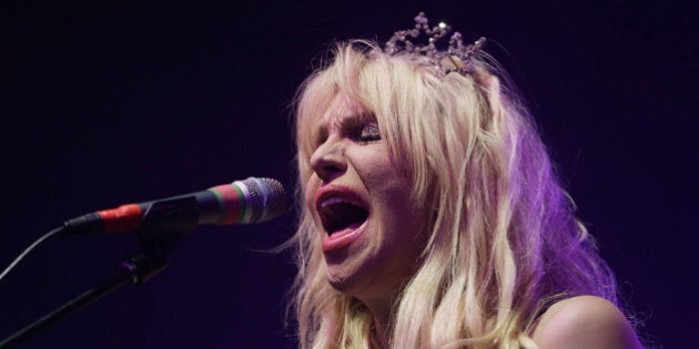 SYDNEY, AUSTRALIA - AUGUST 24: Courtney Love performs 'You Know My Name' tour at Enmore Theatre on August 24, 2014 in Sydney, Australia. (Photo by Mark Metcalfe/Getty Images)