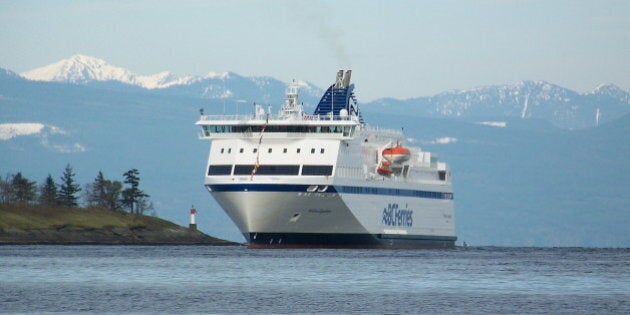 New BC Ferry Northern Expedition arrival in Nanaimo after delivery trip from Germany. March 6, 2009