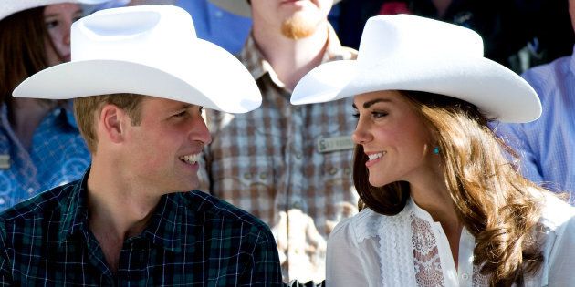 Prince William and the Duchess of Cambridge attend the Calgary Stampede on July 8, 2011.
