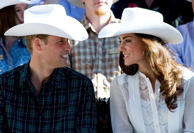 The Duke and Duchess of Cambridge attend the Calgary Stampede on day 9 of the royal couple's tour of North America on July 8, 2011.