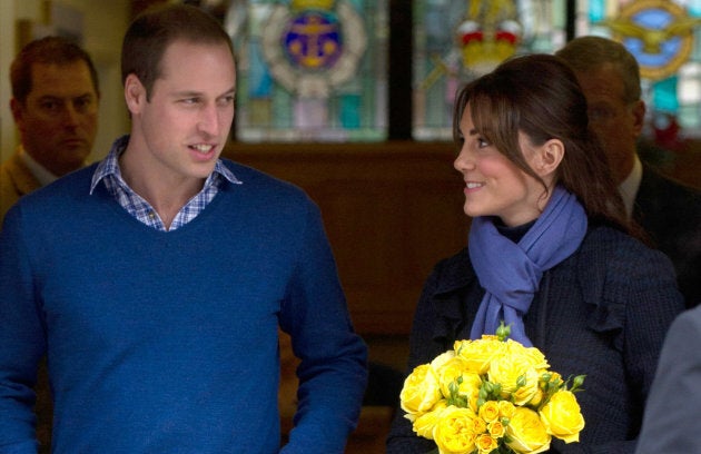 The duke and duchess leave the King Edward VII Hospital after she was treated for acute morning sickness on Dec. 6, 2012 in London.