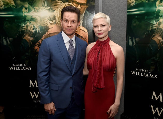 Mark Wahlberg and Michelle Williams attend the premiere of Sony Pictures Entertainment's 'All The Money In The World' at Samuel Goldwyn Theater on December 18, 2017 in Beverly Hills, California. (Photo by Kevin Winter/Getty Images)