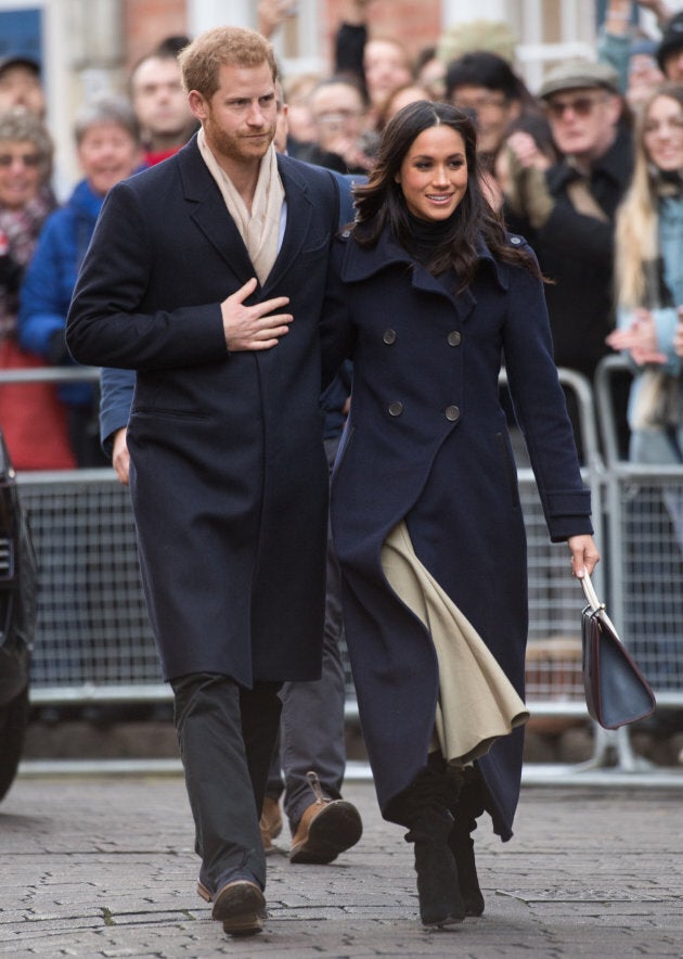 Prince Harry and Meghan Markle at Nottingham Contemporary on Dec. 1, 2017 in Nottingham, England.