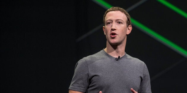 Mark Zuckerberg, chief executive officer and founder of Facebook Inc., speaks during the Oculus Connect 4 product launch event in San Jose, Calif., on Wednesday, Oct. 11, 2017.