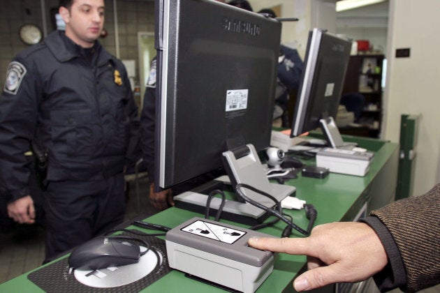 The United States Visitor and Immigration Status Indicator Technology program at the Ambassador Bridge.