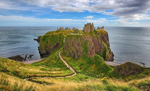 Dunnottar Castle in Aberdeenshire, Scotland.