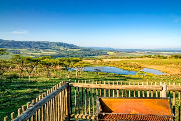 Lodge in the Drakensberg mountains, South Africa.