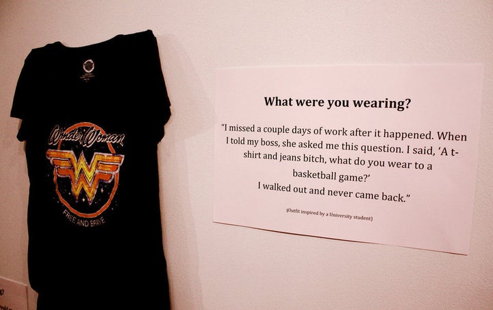 What were you wearing? "I missed a couple days of work after it happened. When I told my boss, she asked me this question. I said 'A T-shirt and jeans, bitch, what do you wear to a basketball game?' I walked out and never came back."