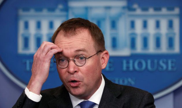 White House budget director Mick Mulvaney holds a press briefing at the White House in Washington, D.C. on Jan. 19, 2018.