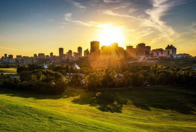 Sunrise above Edmonton, Alta.