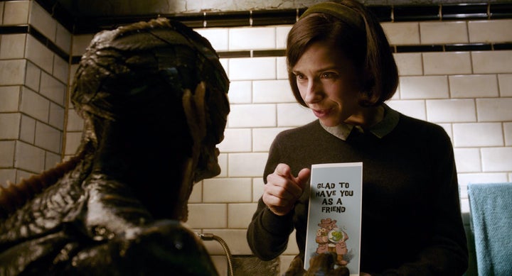 Doug Jones and Sally Hawkins in "The Shape of Water."