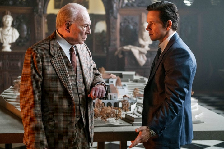 Christopher Plummer, as J. Paul Getty, and Mark Wahlberg in "All the Money in the World."