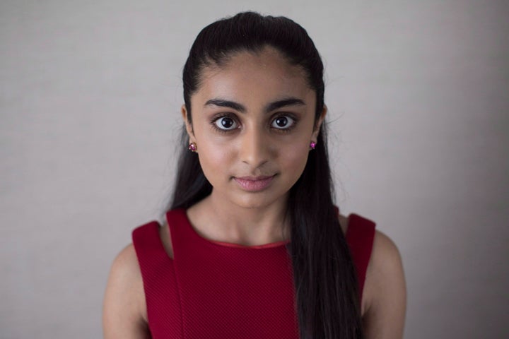 Actor Saara Chaudry promotes the movie "The Breadwinner" at the Toronto International Film Festival.