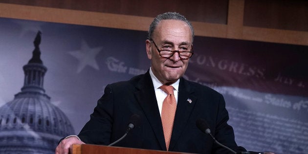 Senate Minority Leader Chuck Schumer (D-N.Y.) and most other Democrats, joined by four Republicans, voted against a four-week spending bill on Friday, which led to a government shutdown.