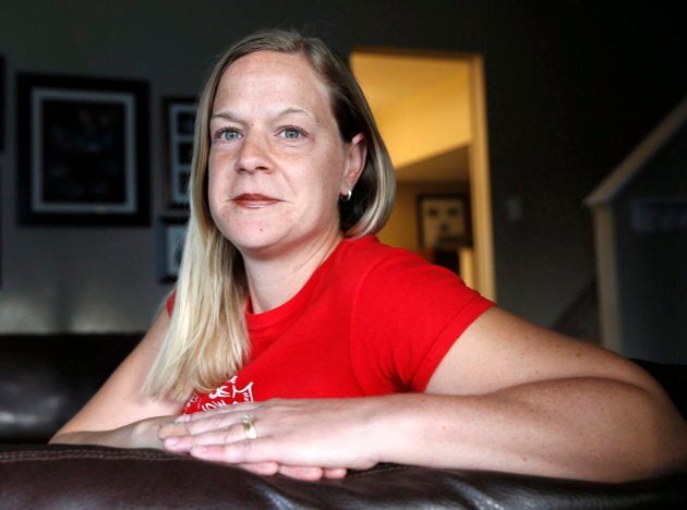 Jennifer McCrea is shown at her home in Calgary, Alberta on Oct. 4, 2016. A group of mothers who say they were wrongly denied sickness benefits are breaking their silence as the federal Liberal government continues to fight them in court despite a promise to do otherwise.