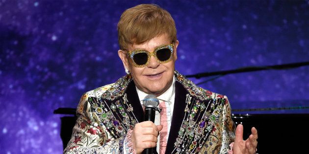 Elton John announces 'Farewell Yellow Brick Road' tour dates at Gotham Hall on Jan. 24, in New York City.