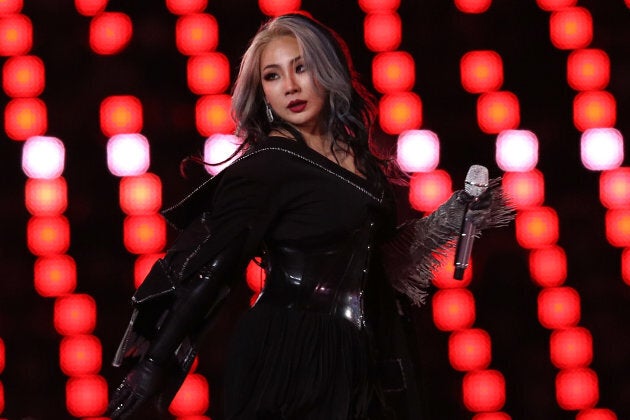 K-Pop singer CL performs during the Closing Ceremony of the PyeongChang 2018 Winter Olympic on Sunday in Pyeongchang-gun, South Korea.