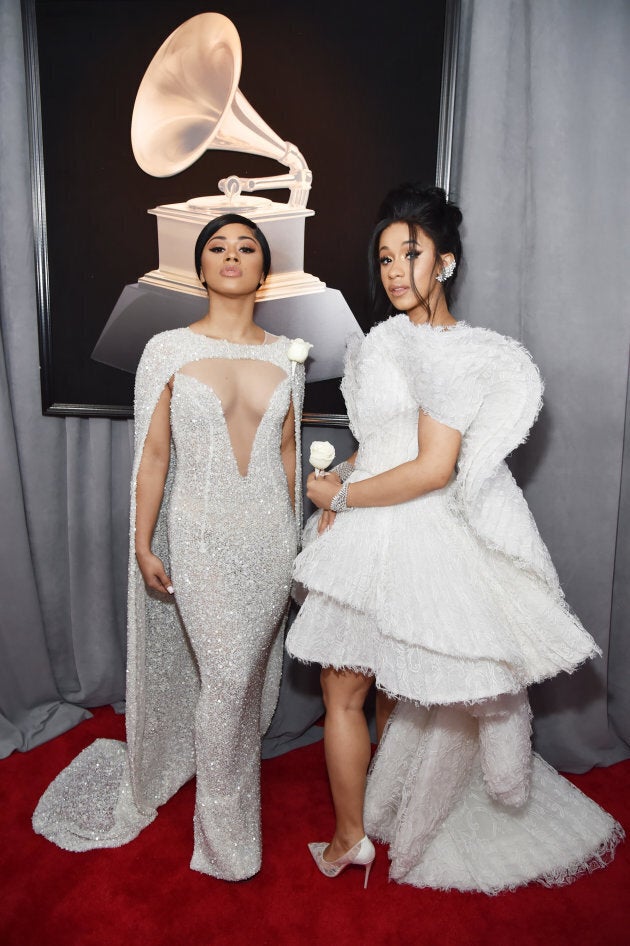 Hennessy Carolina, left and her sister, Cardi B.